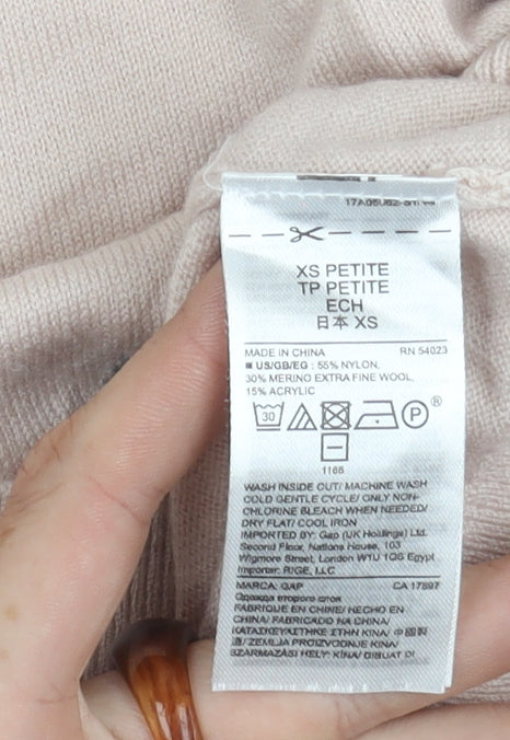 GAP Women's Pink Star Pattern Pullover Jumper XS