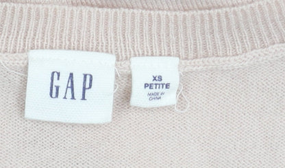 GAP Women's Pink Star Pattern Pullover Jumper XS