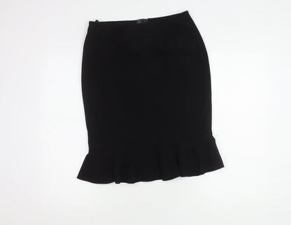 Marks and Spencer Women's Black Trumpet Skirt Size 12