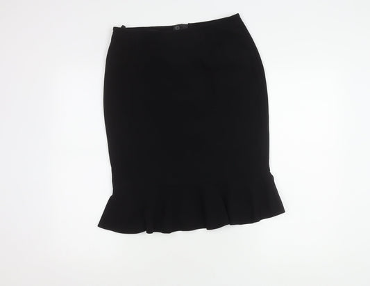 Marks and Spencer Women's Black Trumpet Skirt Size 12