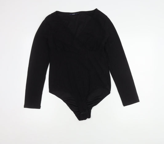 Womens UK Size M Kiabi Black Wrap