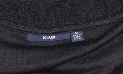 Womens UK Size M Kiabi Black Wrap