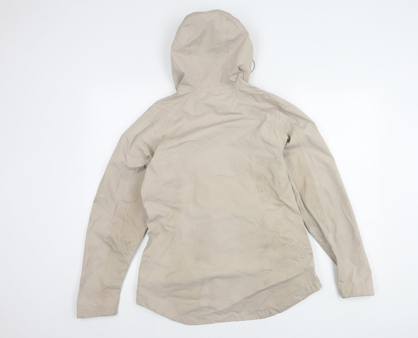 Mountain Warehouse Women's Beige Waterproof Rain Coat Size 10