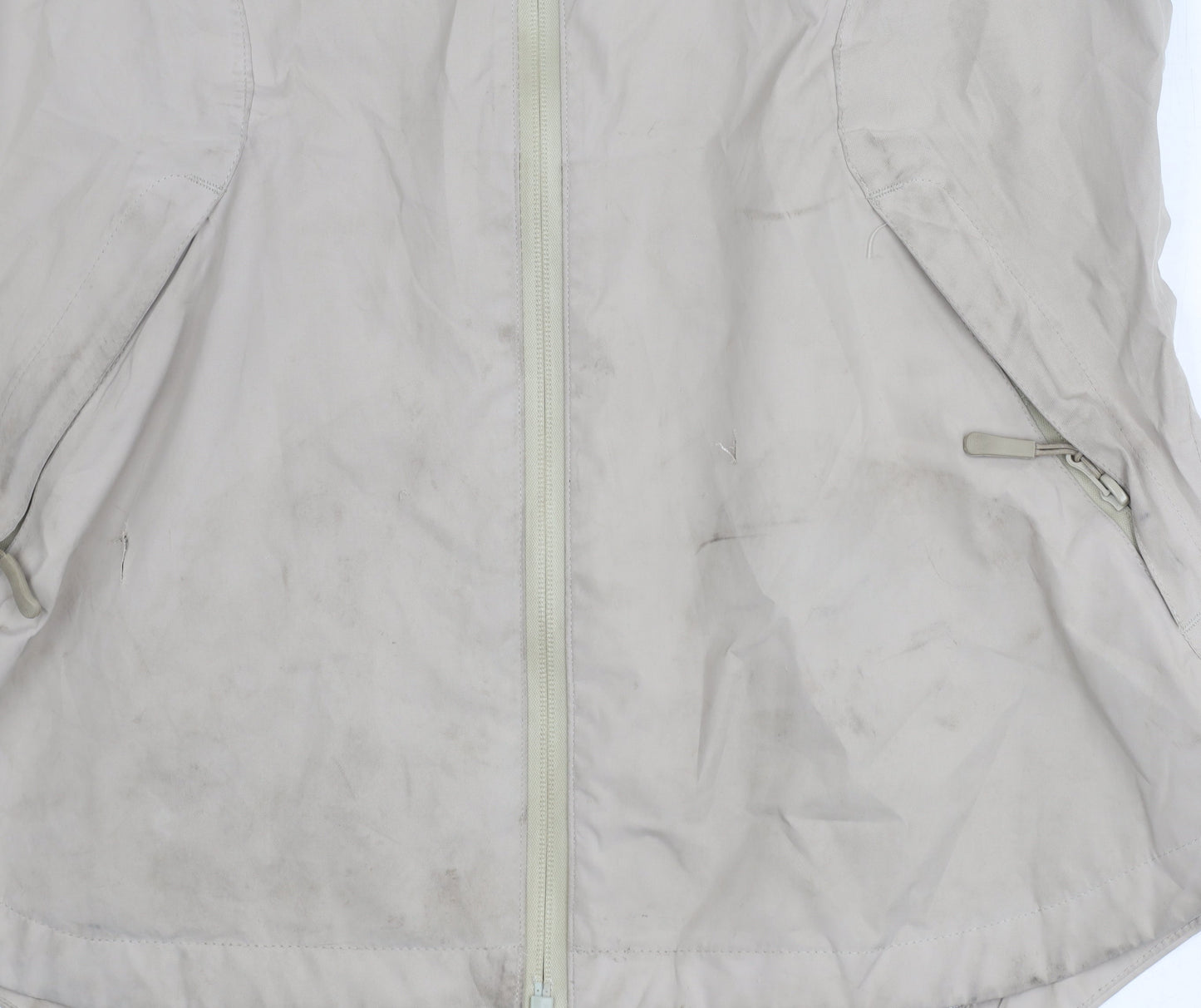 Mountain Warehouse Women's Beige Waterproof Rain Coat Size 10