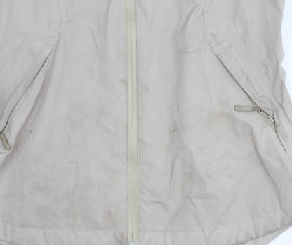 Mountain Warehouse Women's Beige Waterproof Rain Coat Size 10