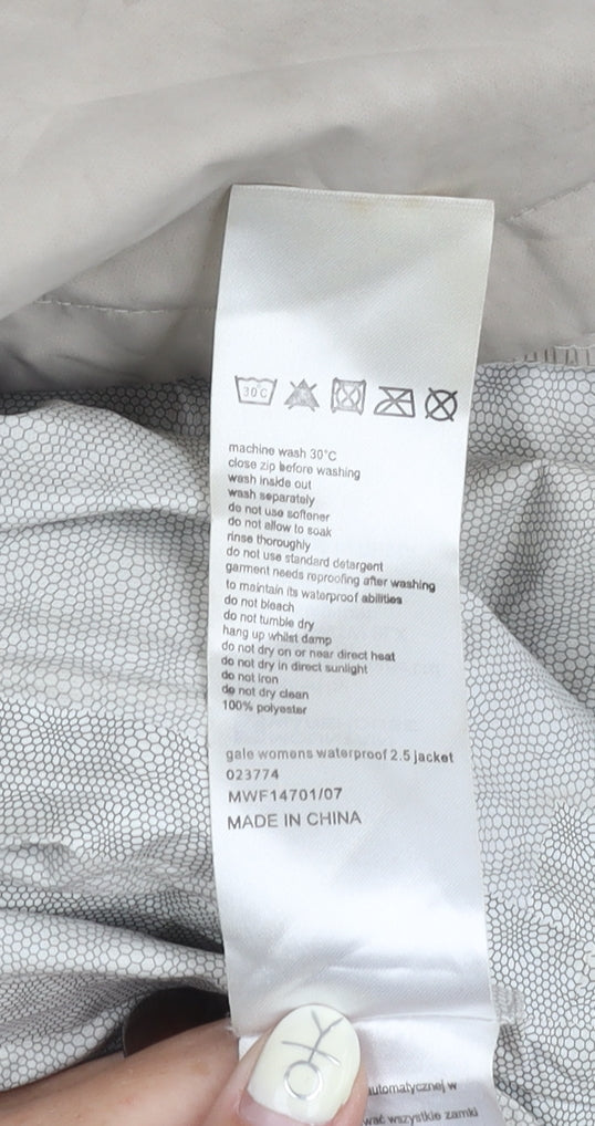 Mountain Warehouse Women's Beige Waterproof Rain Coat Size 10