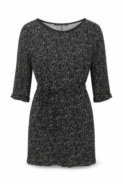 Zara Basic Women's Black Geometric Dress XS