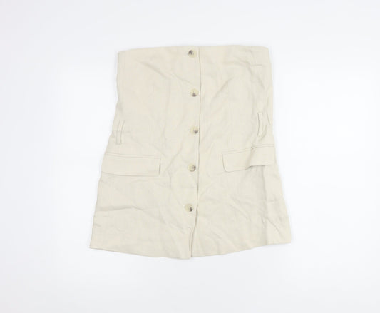 Womens UK Size 6 Zara Beige  Blouse