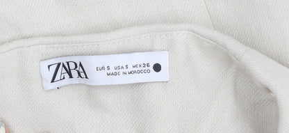 Womens UK Size 6 Zara Beige  Blouse