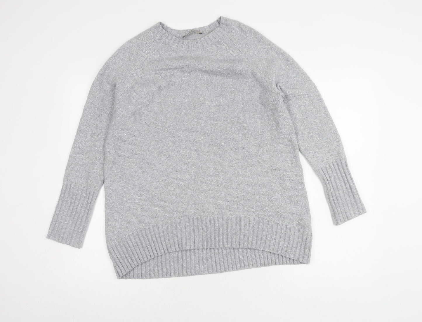 Womens UK Size S Oasis Grey Pullover Jumper