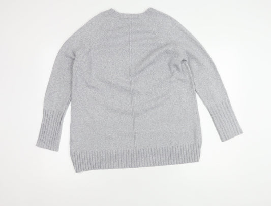 Womens UK Size S Oasis Grey Pullover Jumper