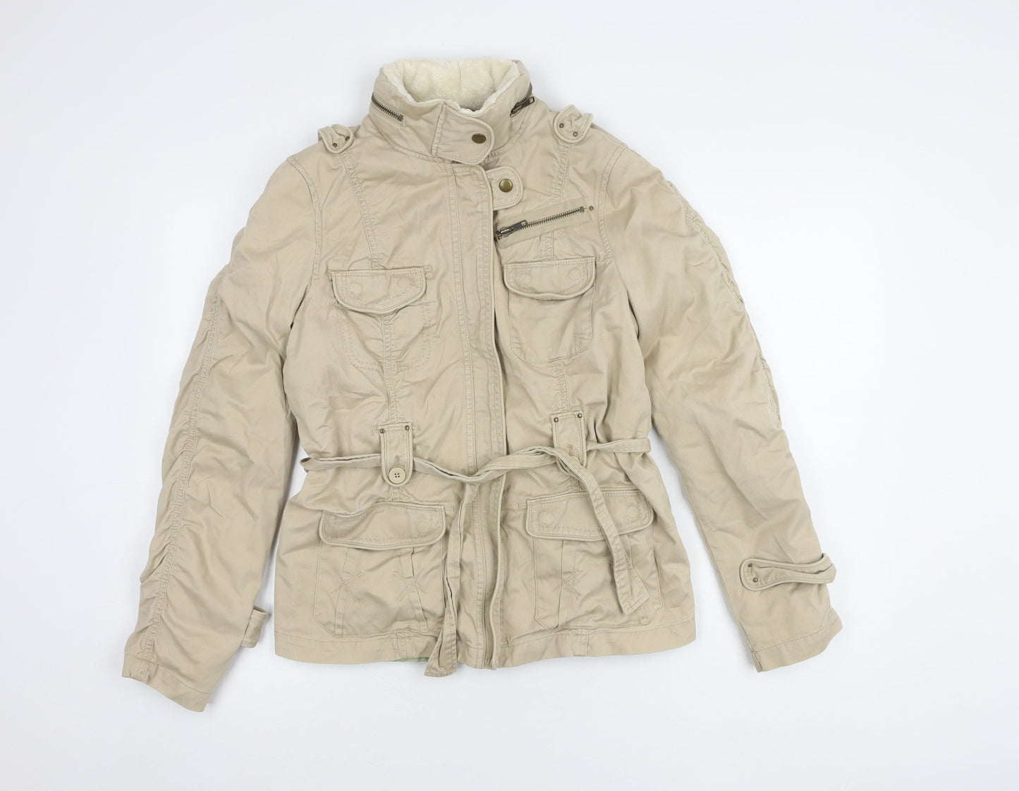 Womens UK Size 12 NEXT Beige Trench Coat