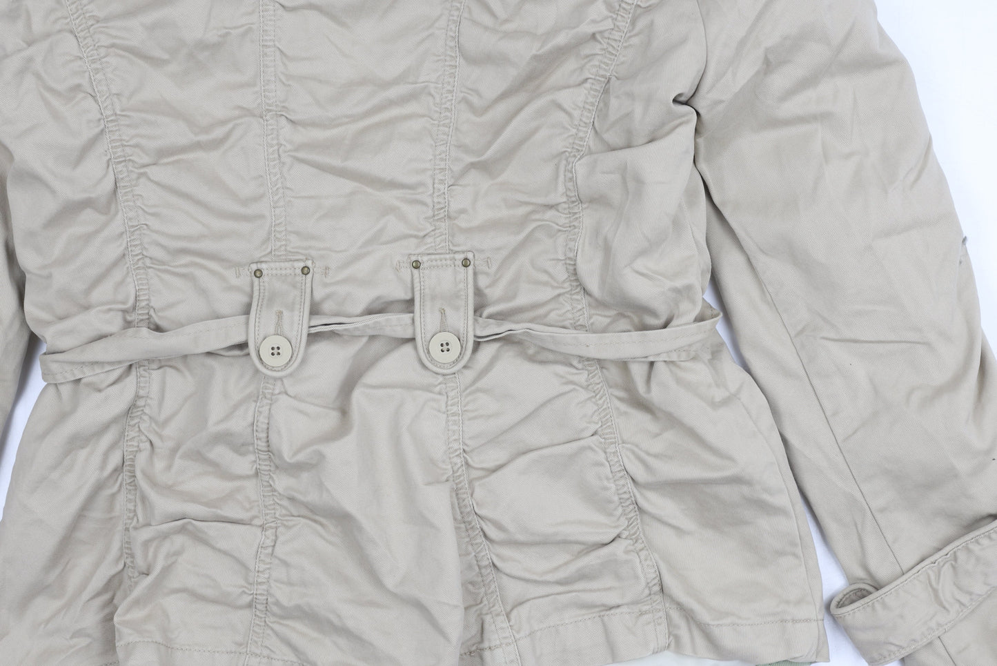 Womens UK Size 12 NEXT Beige Trench Coat