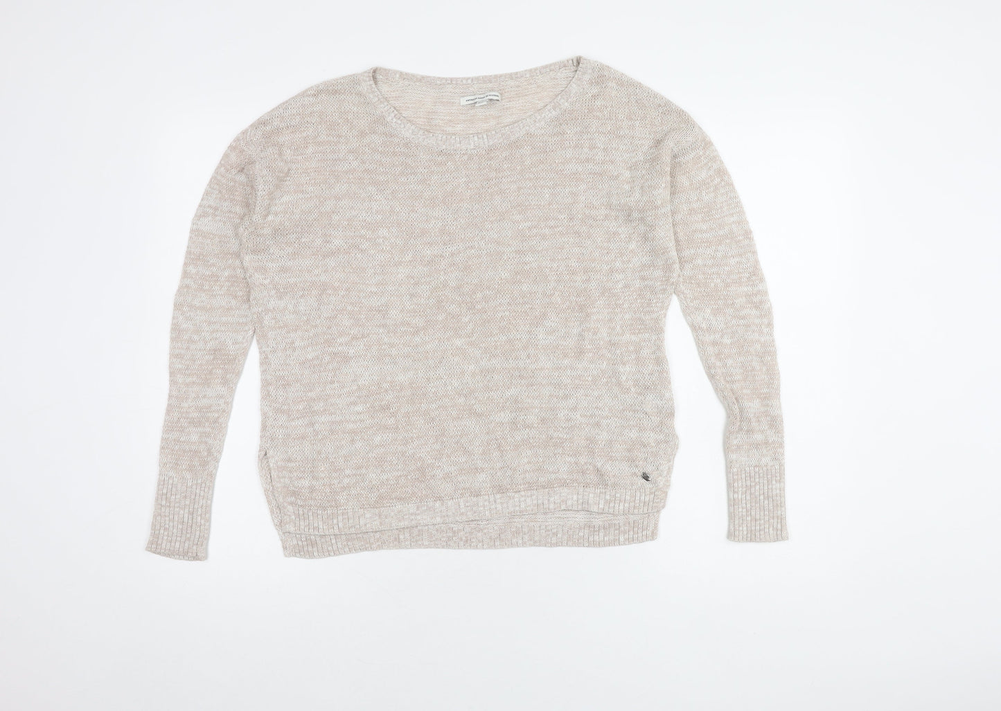 Womens UK Size M American Eagle Outfitters Beige Pullover Jumper