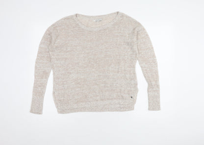 Womens UK Size M American Eagle Outfitters Beige Pullover Jumper