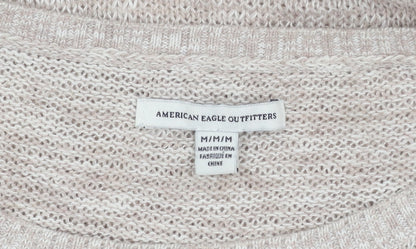Womens UK Size M American Eagle Outfitters Beige Pullover Jumper