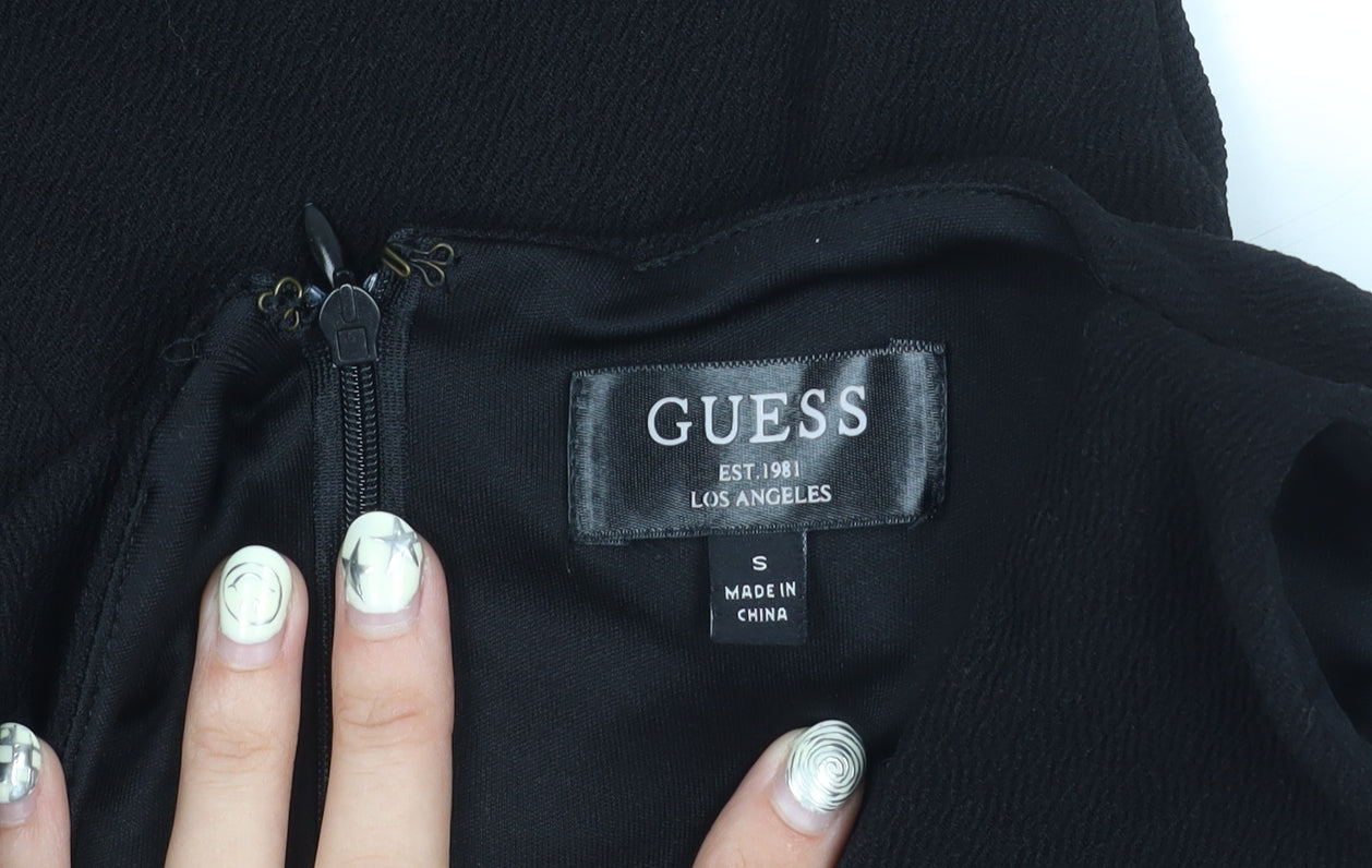 Guess Black Sleeveless Bodycon Dress - Women's S