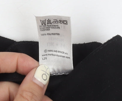 Marks and Spencer Women's Black Flare Skirt