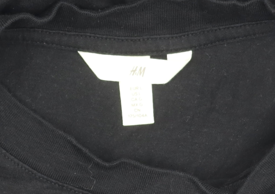 H&M Black Women's Dress, Size 12, 100% Cotton