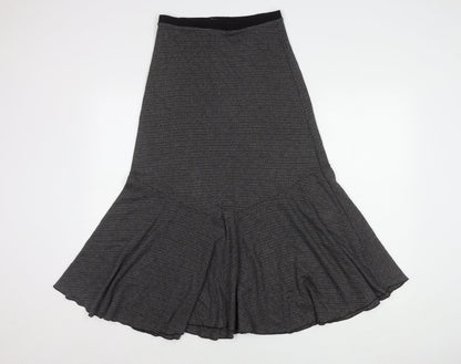 James Lakeland Women's Black/Grey Flare Midi Skirt