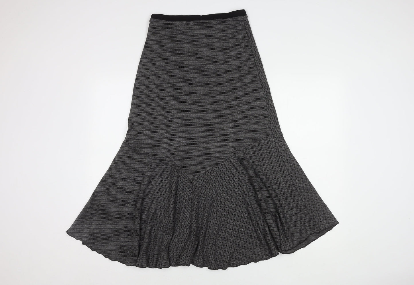 James Lakeland Women's Black/Grey Flare Midi Skirt