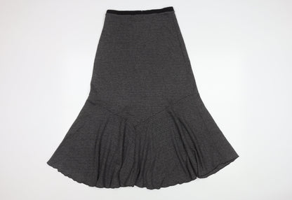 James Lakeland Women's Black/Grey Flare Midi Skirt