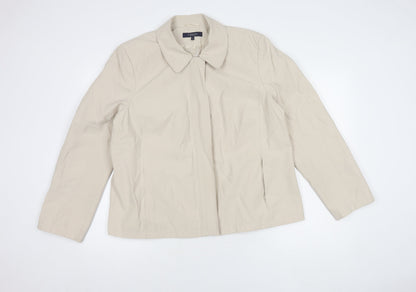 Womens UK Size 20 Debenhams Beige Basic Jacket