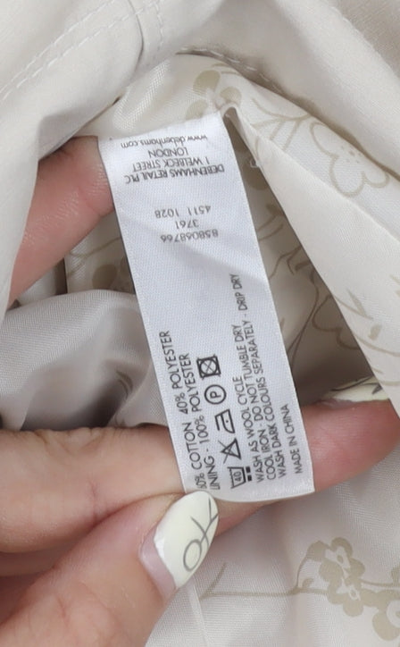 Womens UK Size 20 Debenhams Beige Basic Jacket