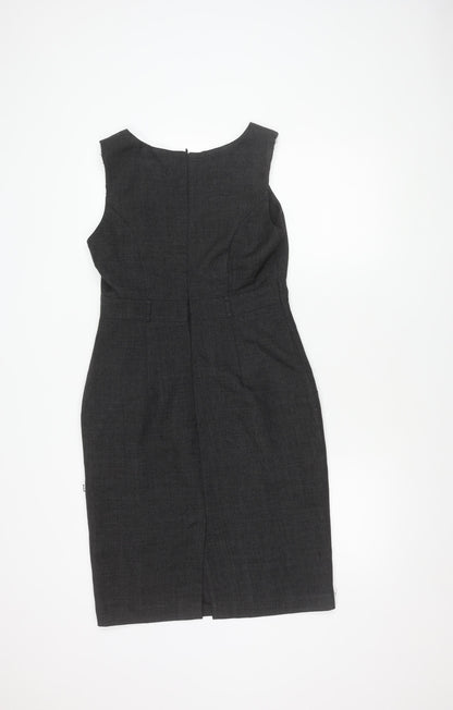 Dunnes Women's Grey Sheath Dress Size 12
