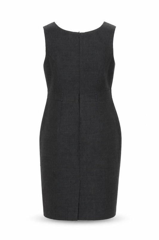Front view of Dunnes Women's Grey Sheath Dress, size 12