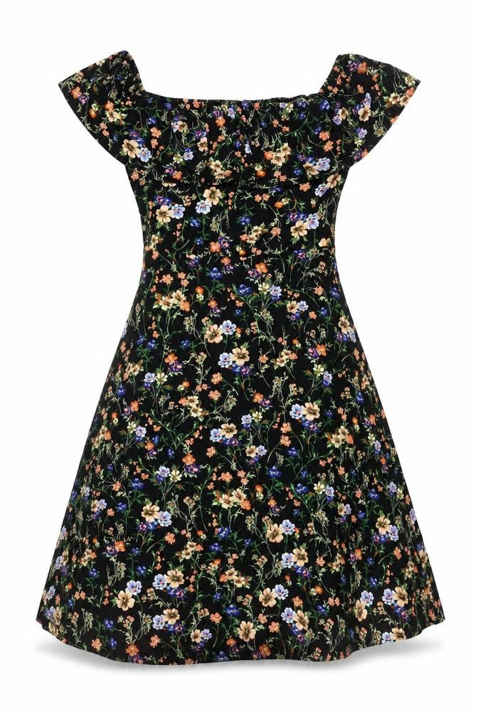 Oasis Women's Multicoloured Floral Dress - Size S