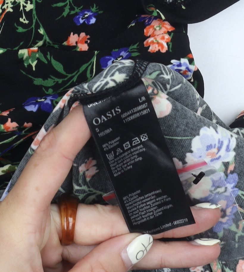 Oasis Women's Multicoloured Floral Dress - Size S