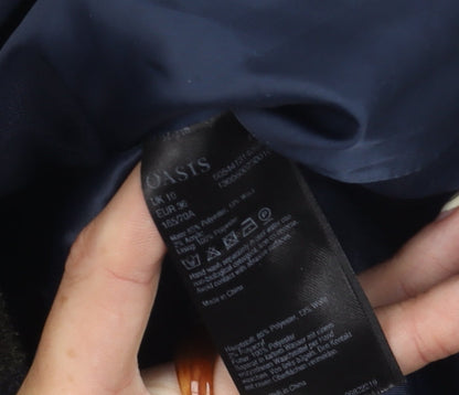 Oasis Women Multicoloured Plaid Size 10 Pencil Skirt