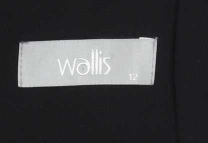 Wallis Women's Black Size 12 Sleeveless Dress