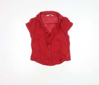 Womens UK Size 14 Rocha John Rocha Red  Blouse