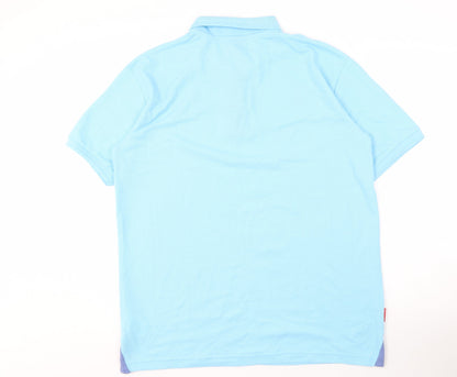 Slazenger Men's Blue XL Polo Shirt, Casual Solid