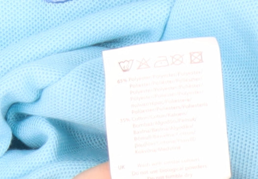 Slazenger Men's Blue XL Polo Shirt, Casual Solid