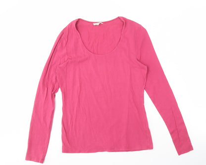 Womens UK Size M KEW Pink Basic T-Shirt