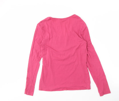 Womens UK Size M KEW Pink Basic T-Shirt