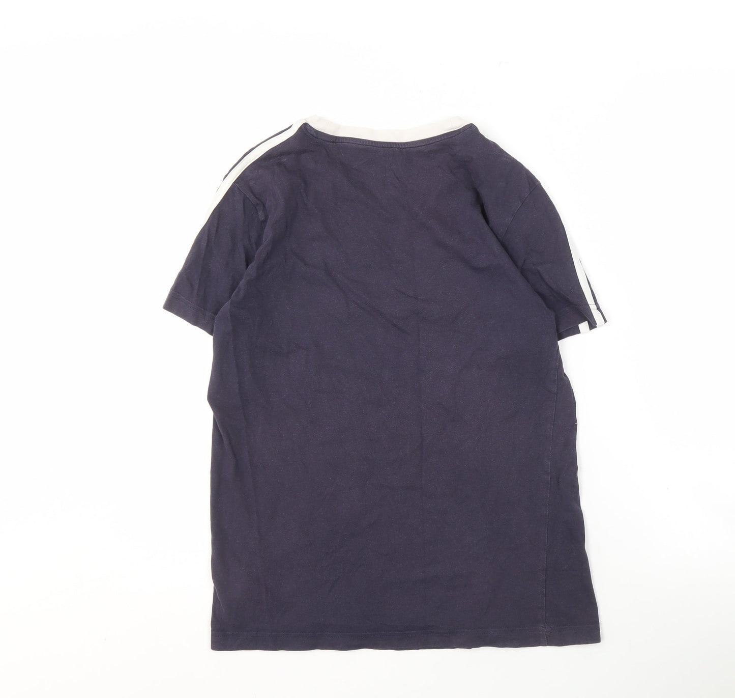 Adidas Men's Blue XS T-Shirt, Cotton Logo Design