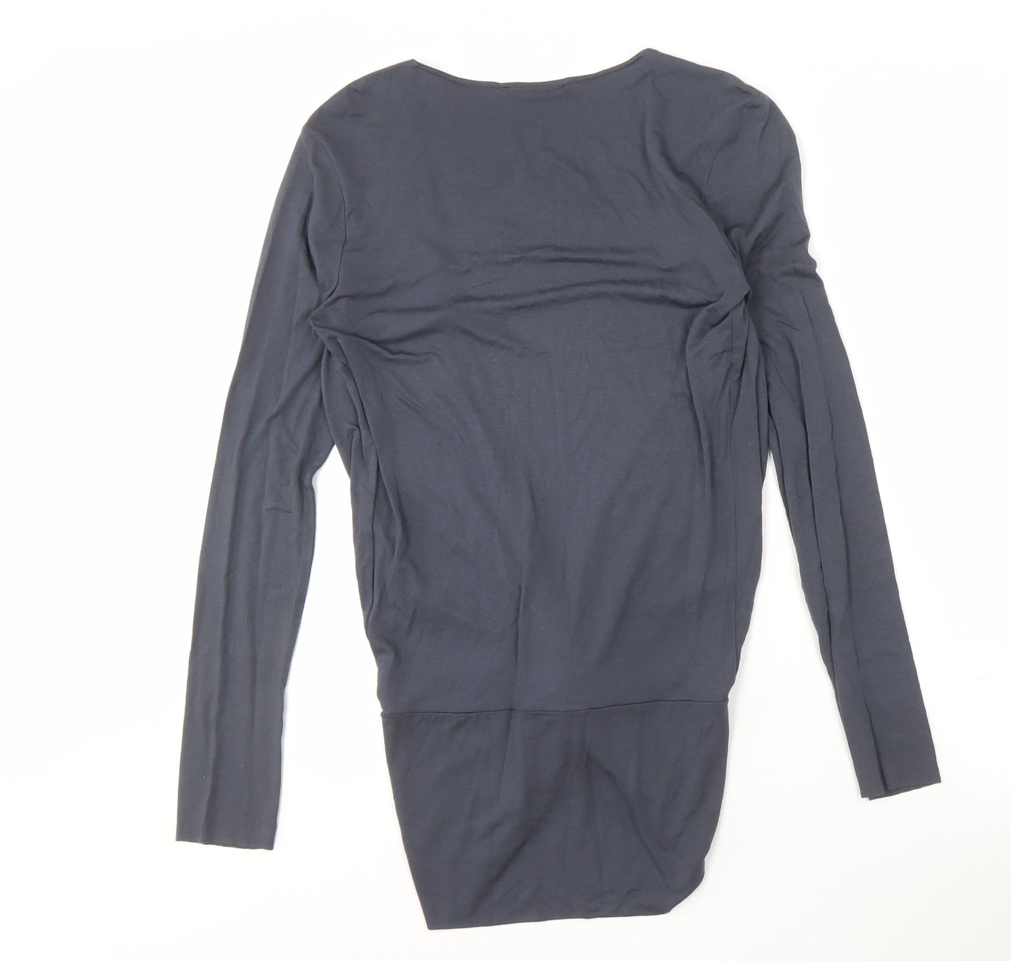Charli Women's Blue Wrap Long Sleeve Top Size 10