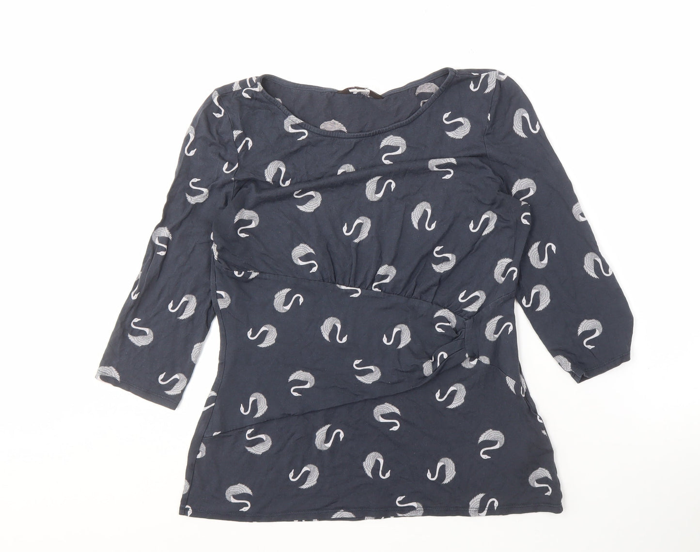 Womens UK Size 14 Phase Eight Blue Wrap Blouse