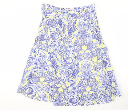 Marks and Spencer Women's Floral Cotton Skirt Size 12