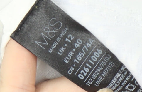 Marks and Spencer Women's Floral Cotton Skirt Size 12