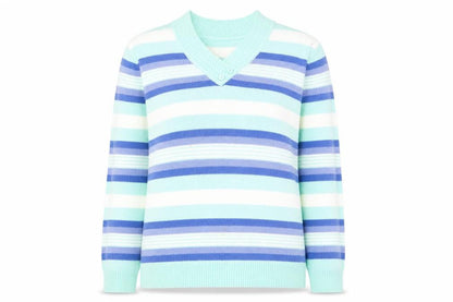 Womens UK Size M Isle Essentials Multicoloured Pullover Jumper