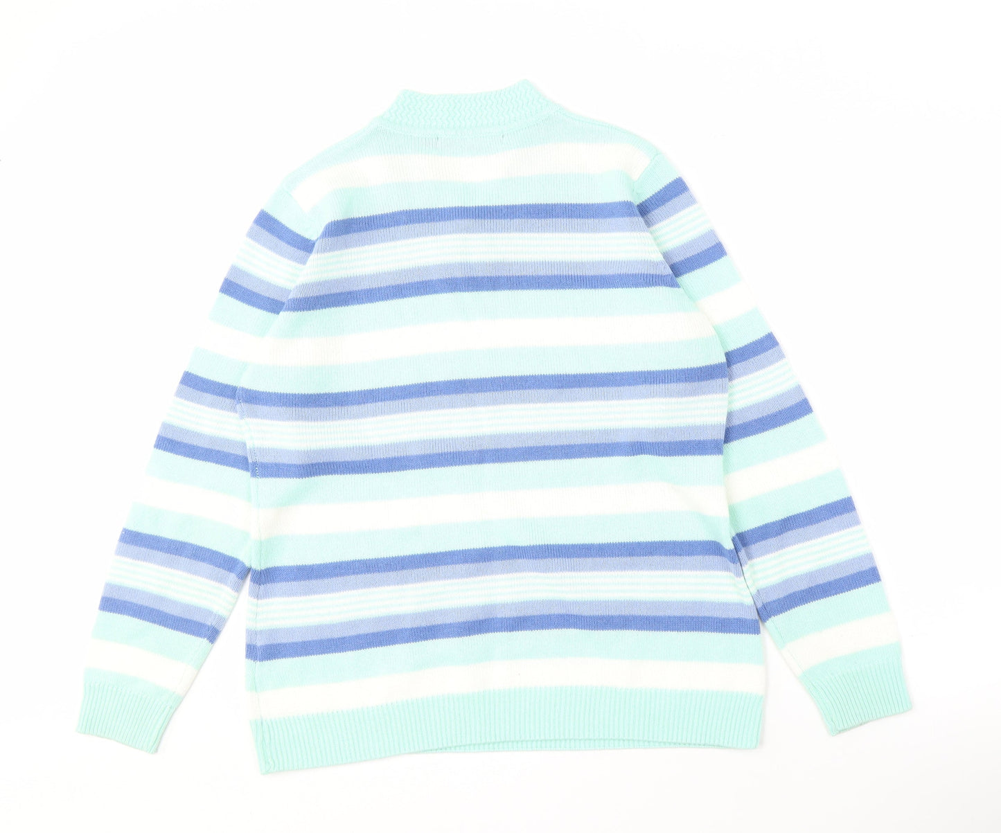 Womens UK Size M Isle Essentials Multicoloured Pullover Jumper