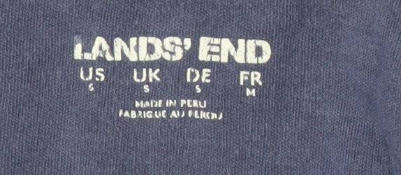 Lands' End Women's Blue T-Shirt Dress - Size S Casual