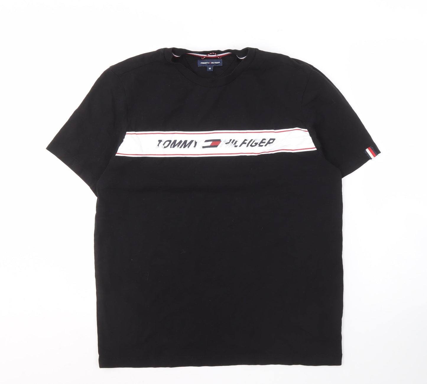 Tommy Hilfiger Men’s Black Logo T-Shirt Medium