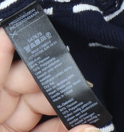 Monsoon Women's Black Knit Dress S Round Neck