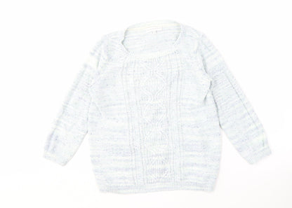 Womens UK Size 12 Rocha John Rocha Multicoloured Pullover Jumper